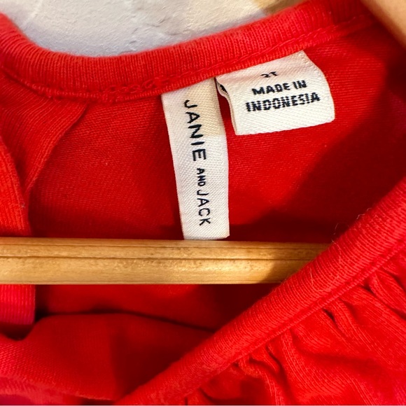 Janie and jack ruffle collar red top - Picture 2 of 5